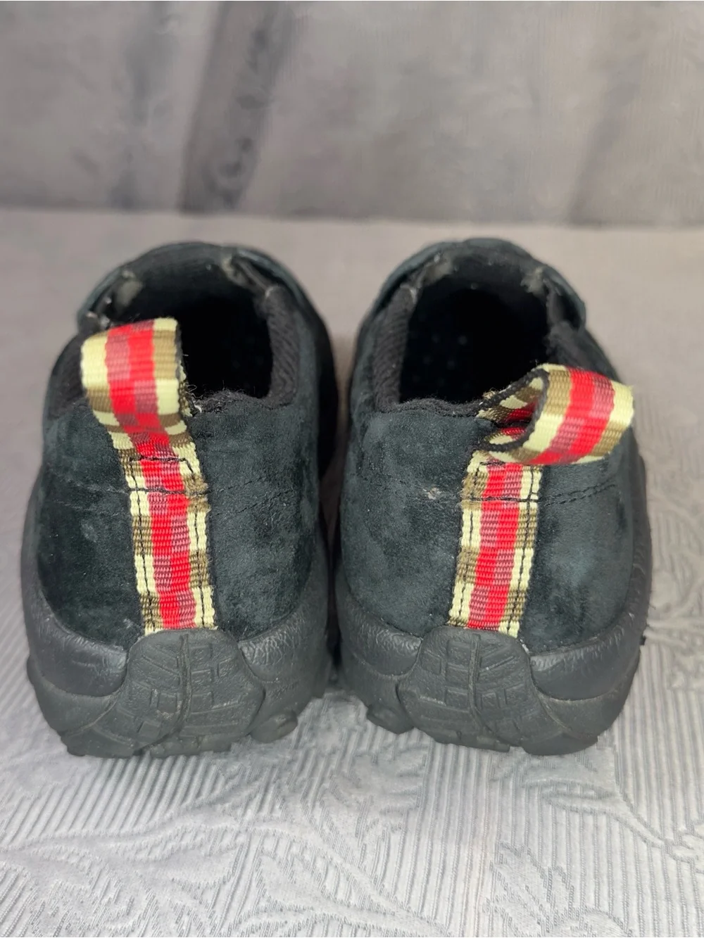 Merrell Jungle Moc Waterproof Black Suede Slip-On Shoes US 7